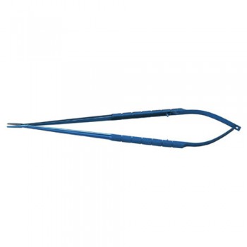 Micro Needle Holder Round handle,Tungsten carbide coated tips,Straight,Multilock